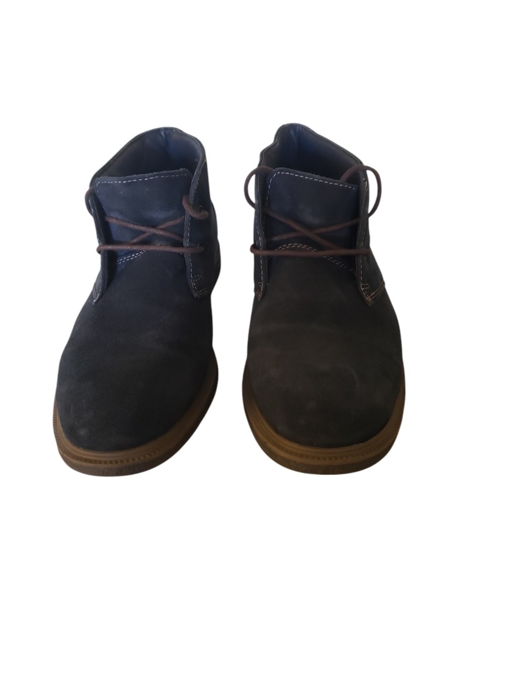 Men’s Bass Navy Blue Suede Chukka Boots Size 7.5